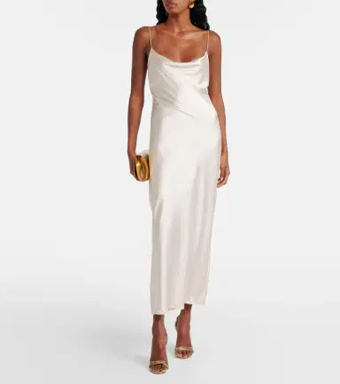 Dorothee Schumacher Sense of Shine silk-blend midi dress | Thumbnail 5