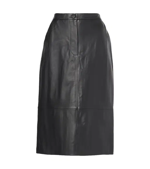 Yves Salomon Leather midi skirt