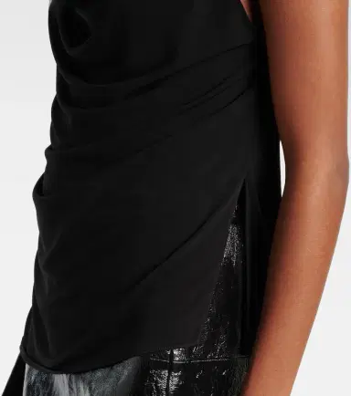 Coperni Boa feather-trimmed jersey top | Thumbnail 4