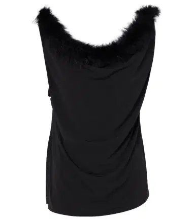 Coperni Boa feather-trimmed jersey top | Thumbnail 1