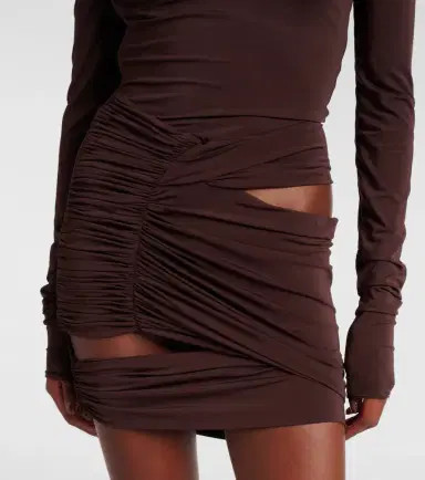 Nensi Dojaka Asymmetric cutout minidress | Thumbnail 2