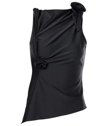 Coperni Floral-appliqué asymmetric top | Thumbnail 1