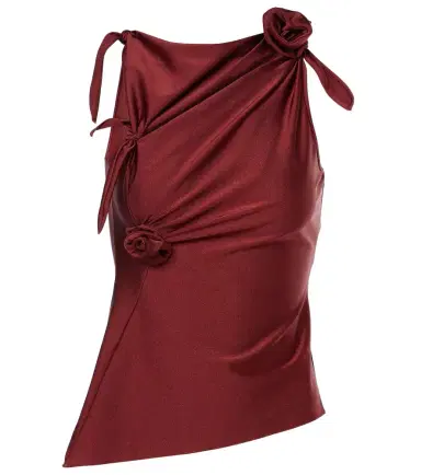 Coperni Floral-appliqué asymmetric top | Thumbnail 1