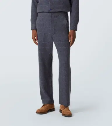 God’s True Cashmere Herringbone checked cashmere straight pants | Thumbnail 2