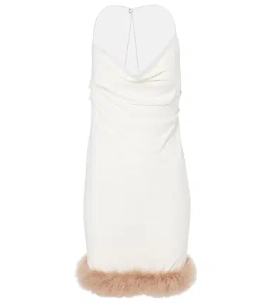 Coperni Boa feather-trimmed jersey minidress | Thumbnail 1