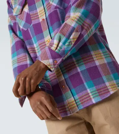 God’s True Cashmere Checked cashmere shirt | Thumbnail 3