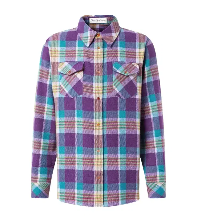 Checked cashmere shirt