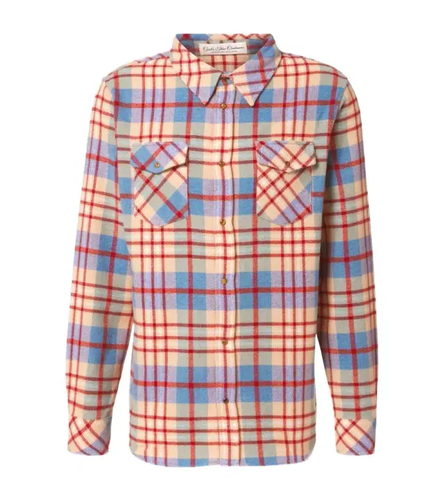 God's True Cashmere Al's Run plaid cashmere shirt