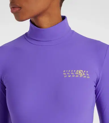 MM6 MAISON MARGIELA Logo jersey bodysuit | Thumbnail 2