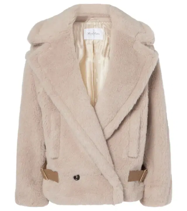 Max Mara Radice alpaca, wool, and silk teddy jacket
