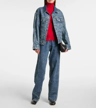 MM6 MAISON MARGIELA Distressed wool-blend turtleneck sweater | Thumbnail 5