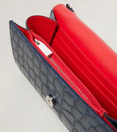 Christian Louboutin Loubi54 croc-effect leather wallet on chain | Thumbnail 4