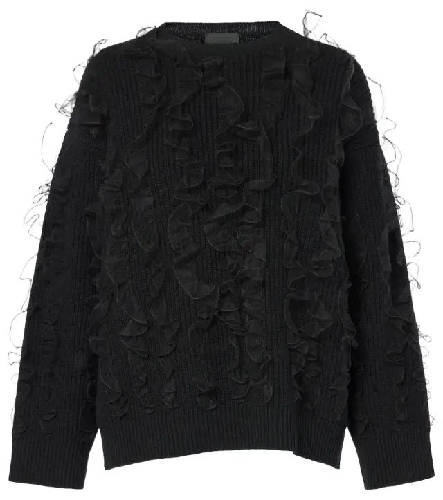 Valentino Embroidered wool sweater