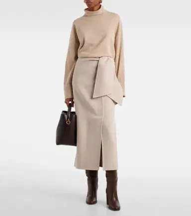 Max Mara Zuppa wool and cashmere wrap skirt | Thumbnail 2