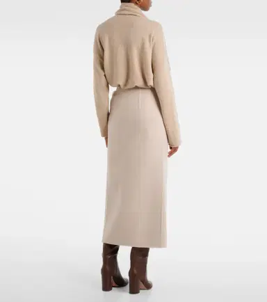 Max Mara Zuppa wool and cashmere wrap skirt | Thumbnail 3