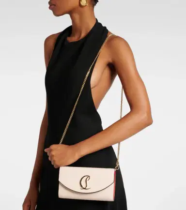 Christian Louboutin Loubi54 leather clutch with chain | Thumbnail 6 Christian Louboutin Loubi54 leather clutch with chain | Thumbnail 6