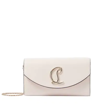 Christian Louboutin Loubi54 leather clutch with chain | Thumbnail 1 Christian Louboutin Loubi54 leather clutch with chain | Thumbnail 1