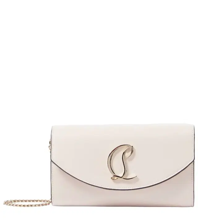 Loubi54 leather clutch with chain