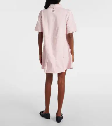 Ganni Pleated denim shirt dress | Thumbnail 2