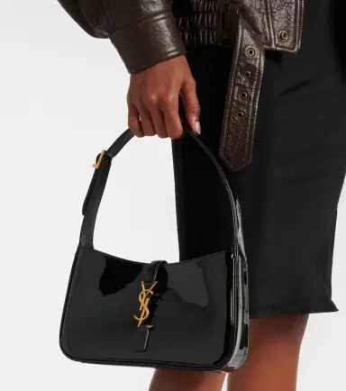 Saint Laurent Le 5 à 7 patent leather shoulder bag | Thumbnail 5