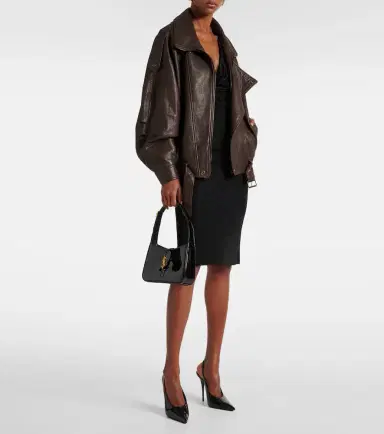 Saint Laurent Le 5 à 7 patent leather shoulder bag | Thumbnail 6