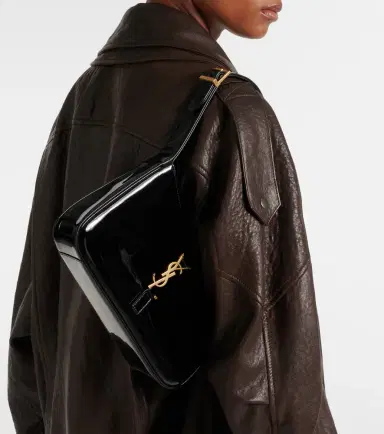 Saint Laurent Le 5 à 7 patent leather shoulder bag | Thumbnail 7