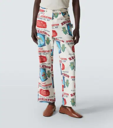 BODE Enrichment Knolly Brook cotton straight pants | Thumbnail 2 BODE Enrichment Knolly Brook cotton straight pants | Thumbnail 2