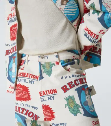 BODE Enrichment Knolly Brook cotton straight pants | Thumbnail 4 BODE Enrichment Knolly Brook cotton straight pants | Thumbnail 4
