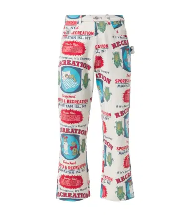 BODE Enrichment Knolly Brook cotton straight pants | Thumbnail 1 BODE Enrichment Knolly Brook cotton straight pants | Thumbnail 1