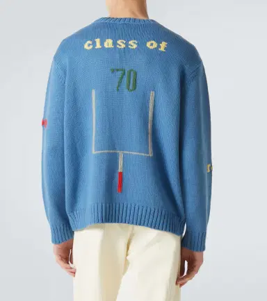 BODE Spirit embroidered cotton and wool sweater | Thumbnail 2