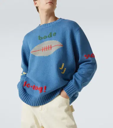 BODE Spirit embroidered cotton and wool sweater | Thumbnail 5