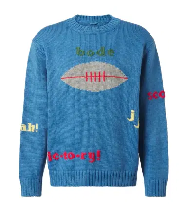 BODE Spirit embroidered cotton and wool sweater | Thumbnail 1