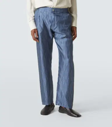 Etro Paisley silk straight pants | Thumbnail 5
