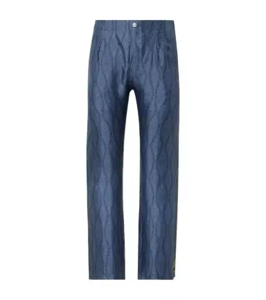Etro Paisley silk straight pants | Thumbnail 1