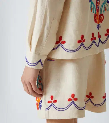 Bode Garden Party beaded linen shirt | Thumbnail 2