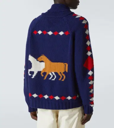 BODE Diamond Corral wool zip-up cardigan | Thumbnail 5