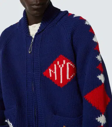 BODE Diamond Corral wool zip-up cardigan | Thumbnail 7