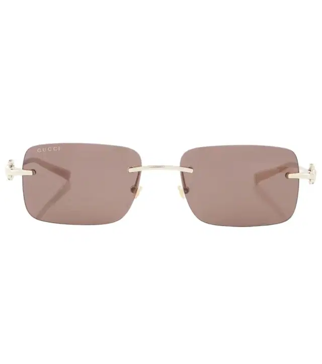 Horsebit rectangular sunglasses