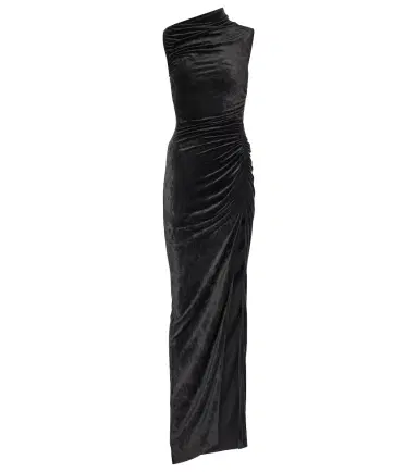 Rick Owens Lilies Svita ruched velvet jersey gown | Thumbnail 1