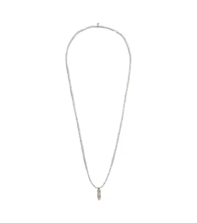 Sydney Evan Happy Face Skateboard charm necklace with pearls | Thumbnail 1