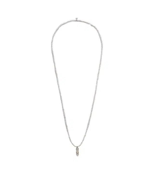 Sydney Evan Happy Face Skateboard charm necklace with pearls