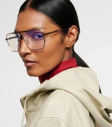 Bottega Veneta Classic aviator glasses | Thumbnail 6