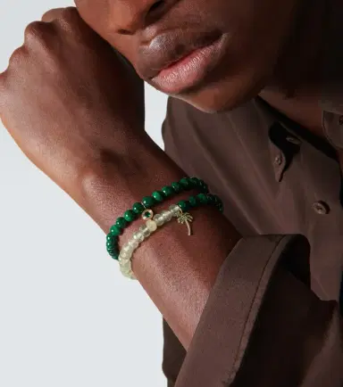 Sydney Evan 14kt yellow gold set of 2 bracelets with emeralds and diamonds | Thumbnail 3 Sydney Evan 14kt yellow gold set of 2 bracelets with emeralds and diamonds | Thumbnail 3