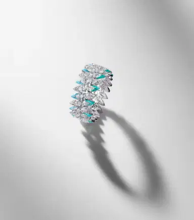 Kamyen 18kt white gold ring with diamonds | Thumbnail 3