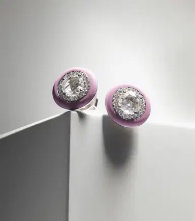 Kamyen 18kt white gold earrings with diamonds | Thumbnail 4 Kamyen 18kt white gold earrings with diamonds | Thumbnail 4