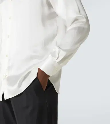 Rubinacci Silk satin tuxedo shirt | Thumbnail 3