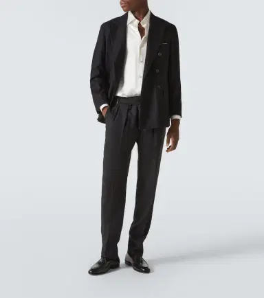 Rubinacci Silk satin tuxedo shirt | Thumbnail 5