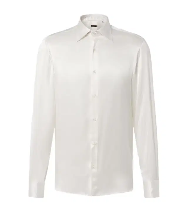 Rubinacci Silk satin tuxedo shirt
