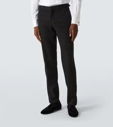 Rubinacci Luca wool tuxedo pants | Thumbnail 2 Rubinacci Luca wool tuxedo pants | Thumbnail 2