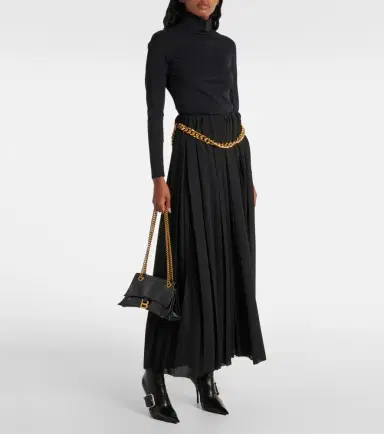 Balenciaga Pleated maxi skirt | Thumbnail 4